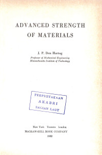 Image of Advanced Strength of Materials