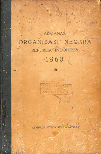 Image of Almanak Organisasi Negara Republik Indonesia 1960