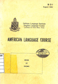 Image of American Language Course : Book of Idioms