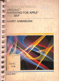 Image of An Introduction To VisiCalc Matrixing for Apple and IBM