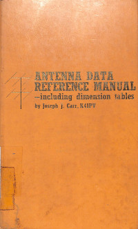 Image of Antenna Data Reference Manual - Including Dimension Tables