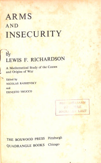 Image of Arms and Insecurity