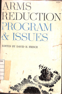 Image of Arms Reduction Program & Issues