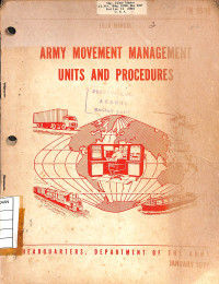 Image of Army Movement Management Units And Procedures