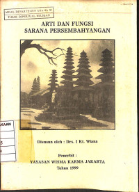 Image of Arti dan Fungsi Sarana Persembahyangan