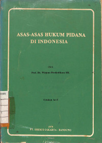 Image of Asas-Asas Hukum Pidana di Indonesia