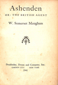 Image of Ashenden OR The British Agent