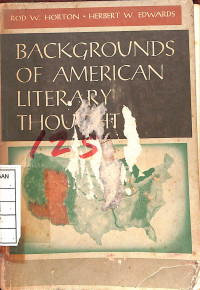Image of Background Of American Literary Thought