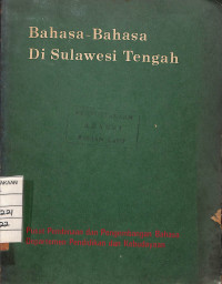Image of Bahasa-Bahasa Di Sulawesi Tengah