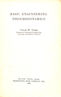 Image of Basic Engineering Thermodynamics