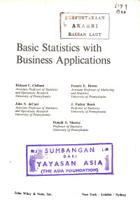 Image of Basic Statistics with Business Applications