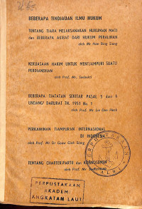 Image of Beberapa Tindjauan Ilmu Hukum