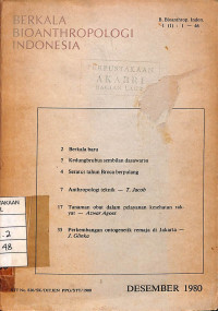 Image of Berkala Bioanthropologi Indonesia