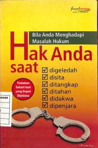 Image of Bila Anda Menghadapi Masalah Hukum Hak Anda Saat