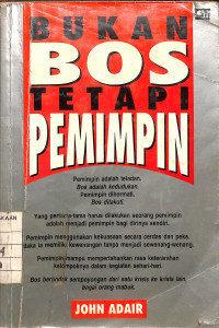 Image of Bukan Bos Tetapi Pemimpin