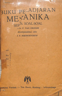 Image of Buku Peladjaran Mekanika Serta Soal-soal