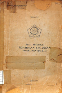 Image of Buku Petunjuk Pembinaan Keuangan Departemen HANKAM