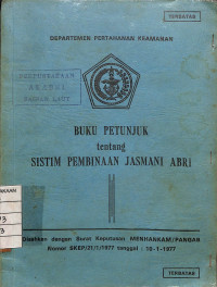Image of Buku Petunjuk tentang Sistim Pembinaan Jasmani Abrii