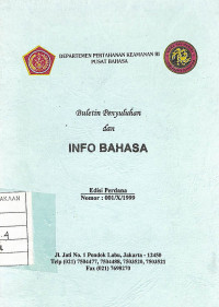 Image of Buletin Penyuluhan dan Info Bahasa - Edisi Perdana
