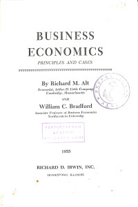 Image of Business Economics Principles and Cases