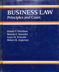 Image of Business Law : Principles and Cases