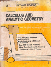 Image of Calculus and Analytic Geometry (Cliffs - Keynote Reviews)