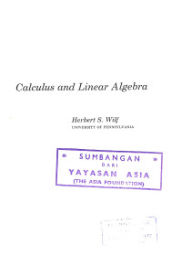Image of Calculus and Linear Algebra