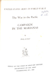 Image of Campaign In The Marianas