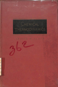 Image of Chemical Thermodynamics Basic Theory and Methods