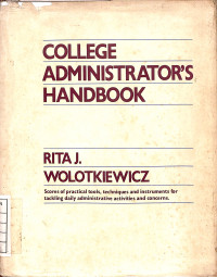 Image of College Administrator's Handbook
