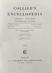 Image of Collier's Encyclopedia - Volume 20 Bibliography Index