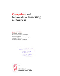 Image of Computers and Information Processing in Business