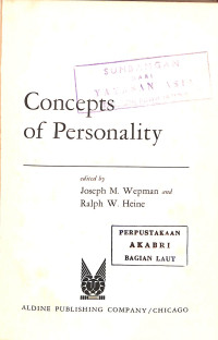 Image of Concepts of Personality