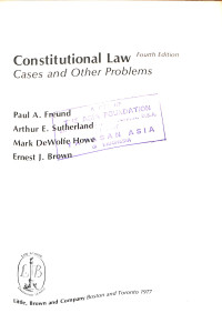 Image of Constitutional Law, Cases and Other Problems