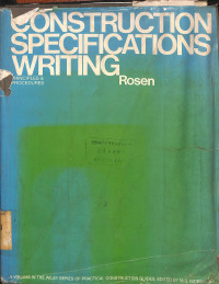 Image of Construction Specifications Writing : Principles & Procedures