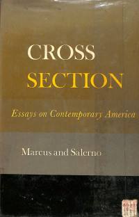 Image of Cross Section Essays on Contemporary America