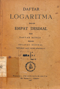 Image of Daftar Logaritma dalam Empat Desimal