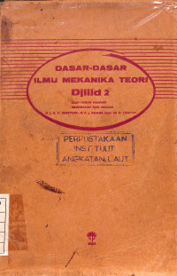 Image of Dasar-dasar Ilmu Mekanika Teori Djilid 2