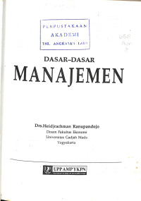 Image of Dasar-Dasar Manajemen