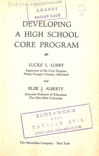 Image of Developing A High School Core Program