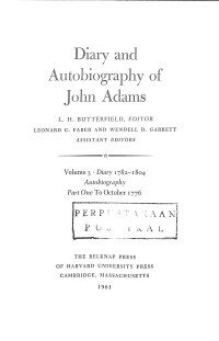 Image of Diary and Autobiography of John Adams Volume 3