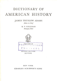 Image of Dictionary of American History , Volume II : Con-G