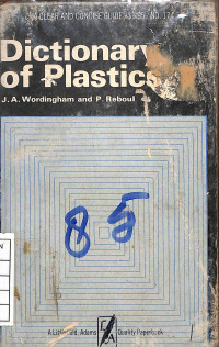 Image of Dictionary of Plastics