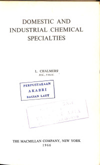 Image of Domestic and Industrial Chemical Specialties