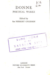 Image of DONNE Poetical Works
