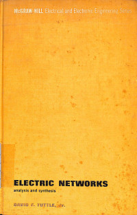 Image of Electric Networks : Analysis and Synthesis