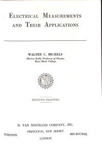 Image of Electrical Measurements and Their Applications