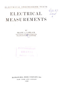 Image of Electrical Measurements - Second Edition