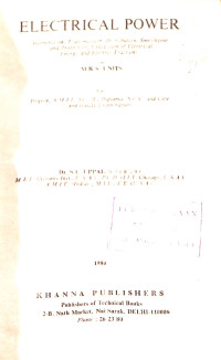 Image of Electrical Power - Eighth Edition