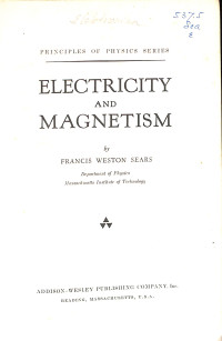 Image of Electricity and Magnetism First Edition